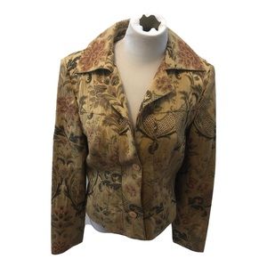 Tempo Paris tan blazer size 14